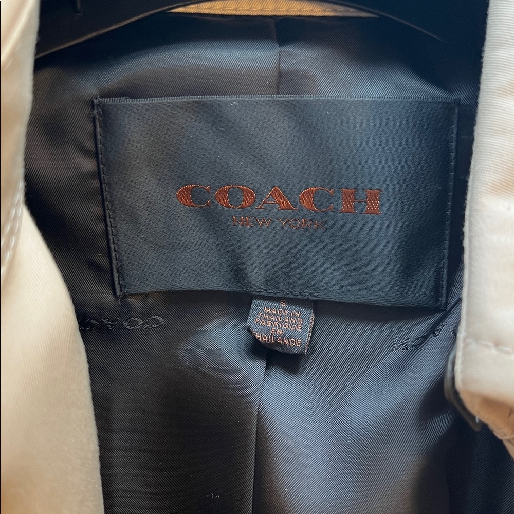 Coach | Solid short trench coat | Porcelain | Size S - Picture 13 of 15